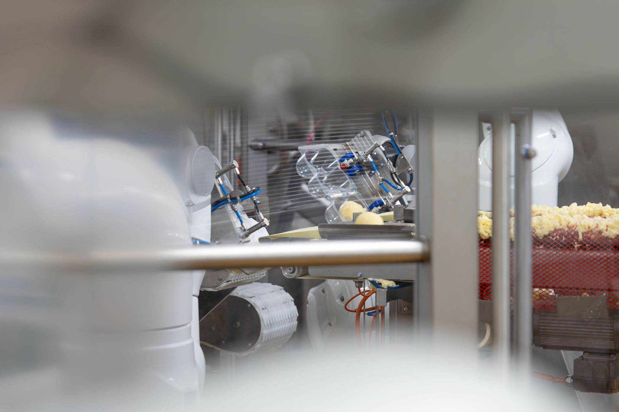 Packaging of potato dumplings with Stericlean robot