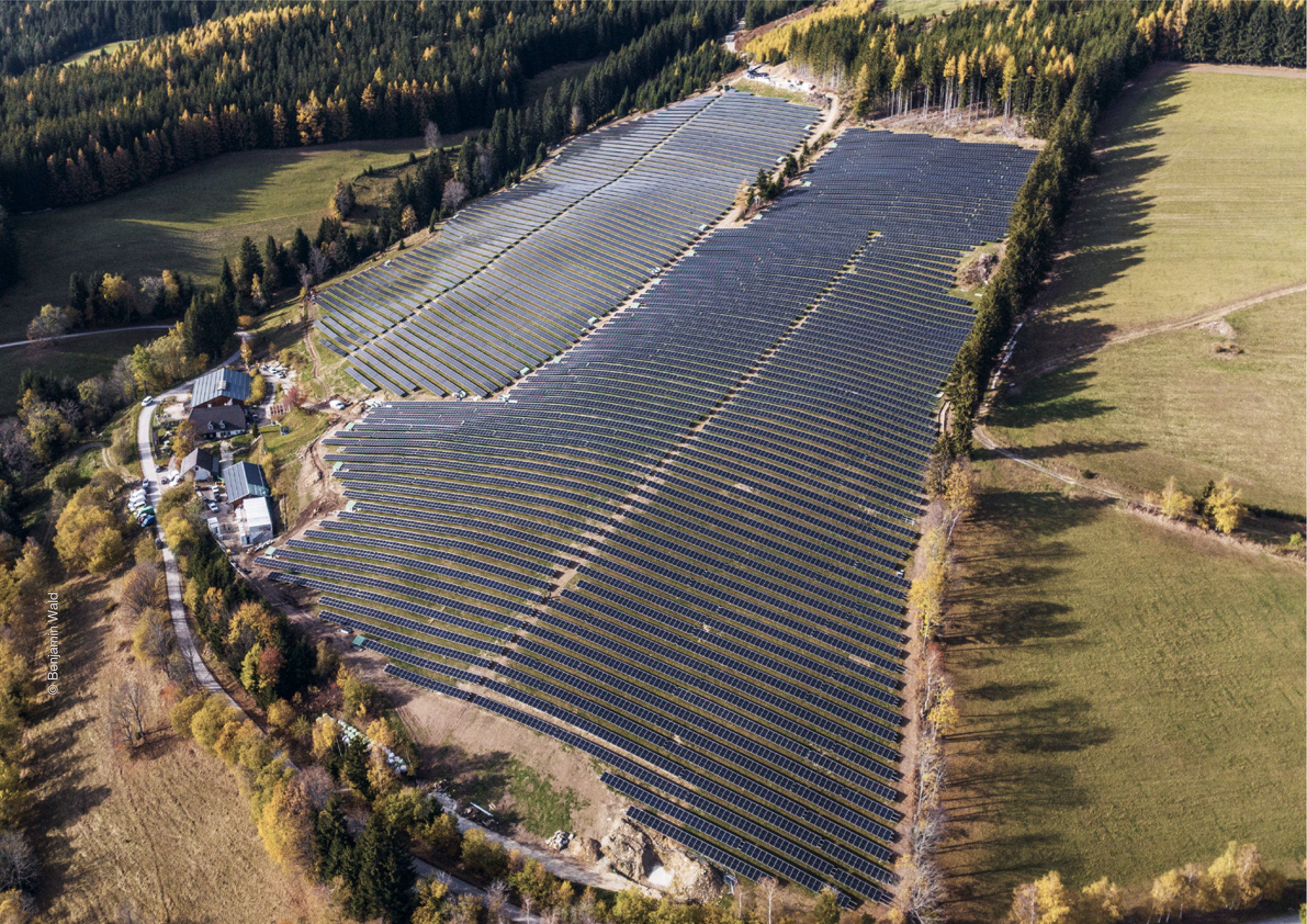 Solar roofing on cycle path in German Freiburg