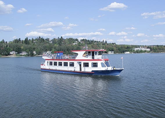 Vessel in the Brno Reservoir