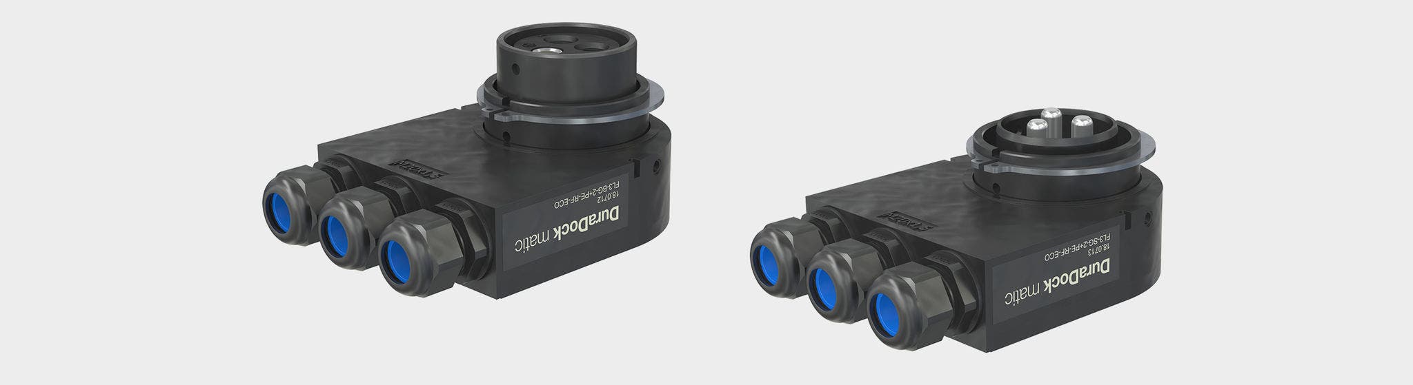 Header image with DuraDock matic - High performance multi-pole connectors for automatic tool-changers (ATC)